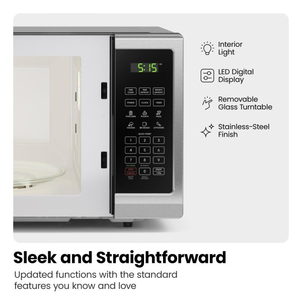 Chefman Countertop Microwave Stainless Essentials - Image 8