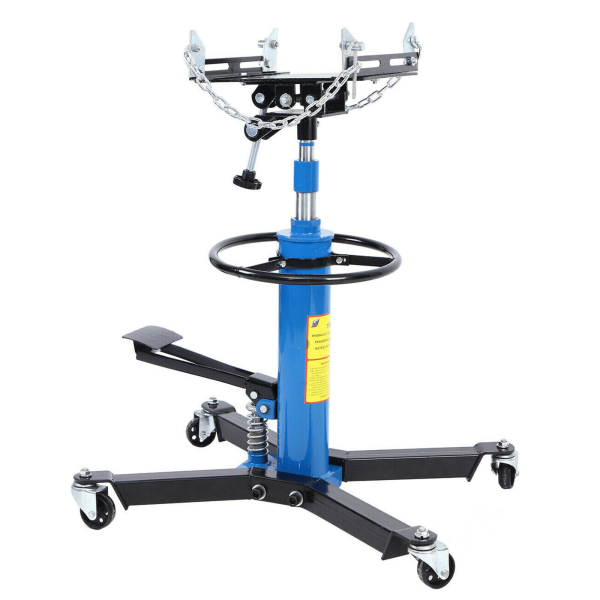 JSTUOKE 1660 Pounds Hydraulic Car Transmission Jack Vertical Lift with 360° Swivel Wheel Pedal ,Blue,33"-70"(0.75Ton) - Image 3