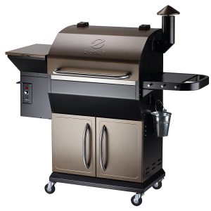 Z Grills - Wood Pellet Grill and Smoker with Cabinet Storage 1060 sq. in. ZPG-1000D - Bronze