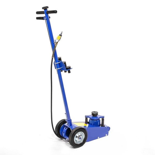 Pro-Series 22-Ton Air Hydraulic Floor Jack Car Wheel Floor Jack Capacity w/ (4) Extension Saddle Set, Blue - Image 2