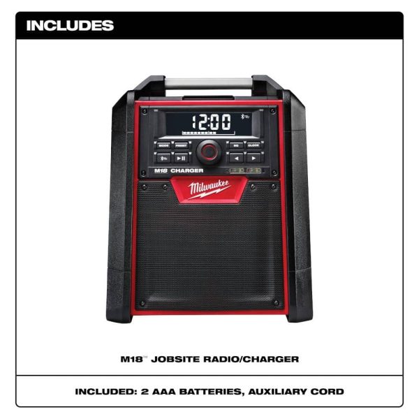 M18 Lithium-Ion Cordless Jobsite Radio/Charger 2792-20 - Image 2