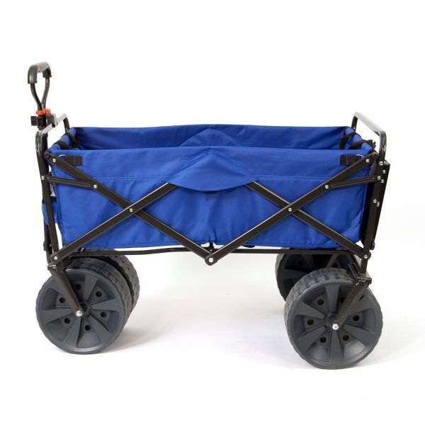 Mac Sports Collapsible Heavy Duty All Terrain Beach Utility Wagon with Table - Image 2
