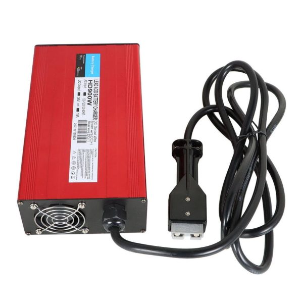 36V 18A Lead-Acid Battery Charger SB50 Style Plug Fit for Club Car Yamaha EZGO, Red - Image 2