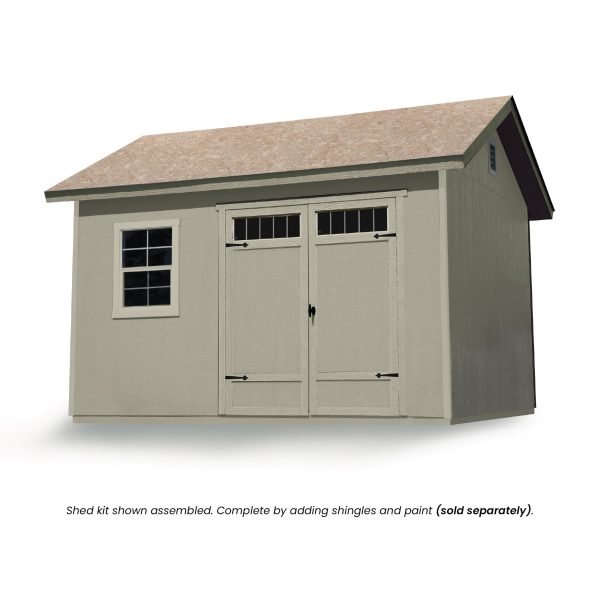 Handy Home Products Beachwood 10 ft. x 12 ft. Wood Storage Shed (Floor Included) - Image 8