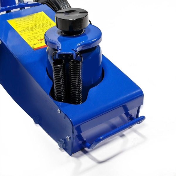 Pro-Series 22-Ton Air Hydraulic Floor Jack Car Wheel Floor Jack Capacity w/ (4) Extension Saddle Set, Blue - Image 6