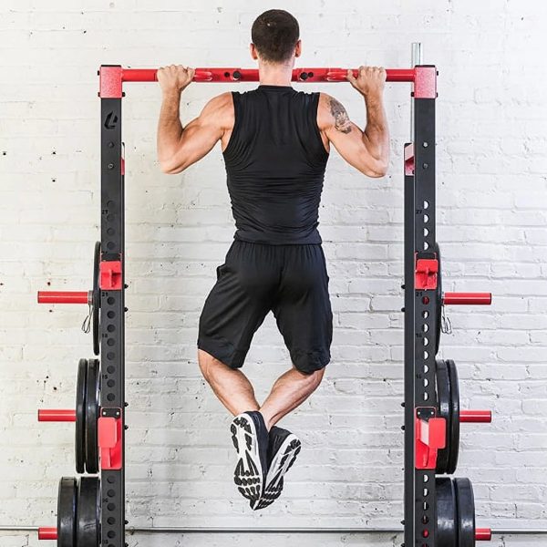 Lifeline Fitness C1 Pro Half Rack Exercise Power Cage - Image 4