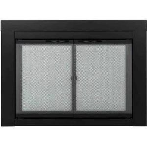 Abdal Cabinet Style Steel Fireplace Doors Ebern Designs Size: Large
