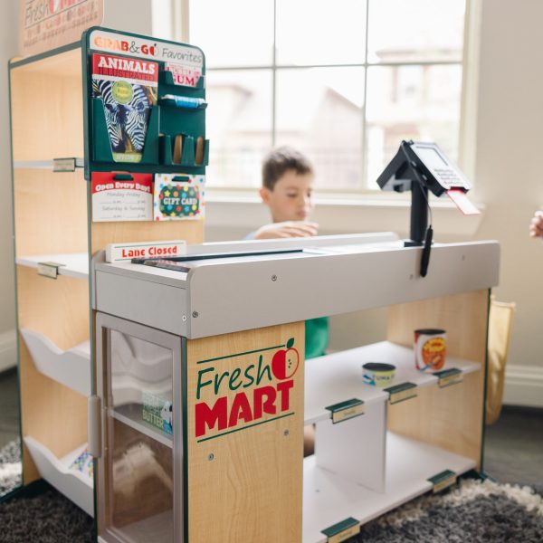 Melissa and Doug Freestanding Wooden Fresh Mart Grocery Store - Image 5