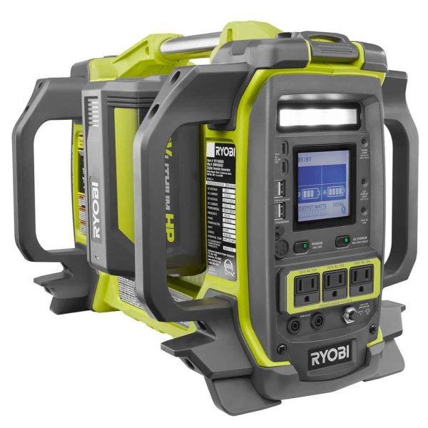 RYOBI 40V 1800-Watt Portable Battery Power Station Inverter Generator and 4-Port Charger with (4) 6.0 Ah Batteries RYi1802B6-6 - Image 6