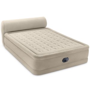 Intex Durabeam Headboard 18 Queen Air Mattress with Built-in Pump