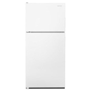 18 cu ft Top Freezer White Refrigerator