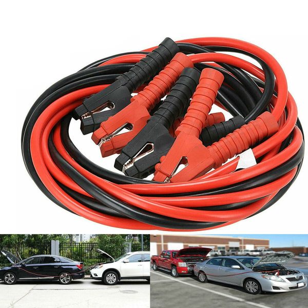 Pyramidti Power Wire,6m 3000A Car Battery Power Emergency Cable Jump Start Firing Line Power Wire Copper Clip Clamp Boost Cord Corriente Bateria Auto (Black and Red) - Image 2