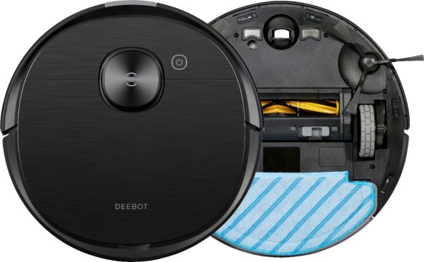 ECOVACS Robotics - DEEBOT T8 AIVI Vacuum & Mop Robot with Advanced Laser Mapping and AI Object Recognition & Avoidance - Black - Image 4