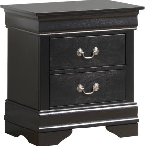 CoSoTower Glory Furniture Louis Phillipe G3150-N Nightstand , Black