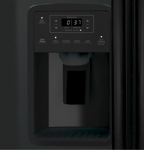 GE APPLIANCES GSS23GGPBB side by side freestanding refrigerator - Image 5