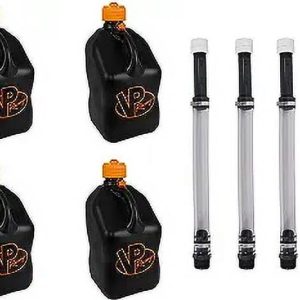 VP Racing 5.5 Gallon Motorsport Utility Jug (4 Pack) + 14" Hose Kit