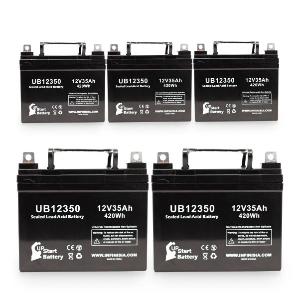 5x Pack - Compatible Imc Heartway Escape H Battery - Replacement UB12350 Universal Sealed Lead Acid Battery (12V, 35Ah, 35000mAh, L1 Terminal, AGM, SLA) - Image 5