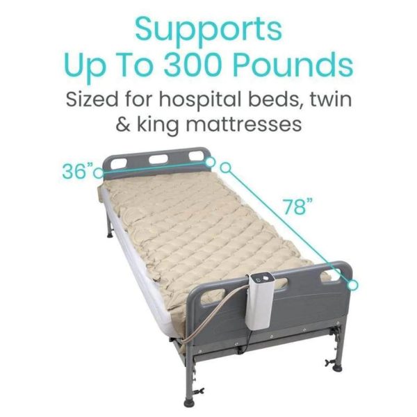 Vive Alternating Pressure Pad, Includes Mattress Pad and Electric Pump System for Bed Sore Prevention - Image 5