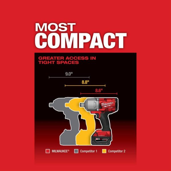 M18 FUEL ONE-KEY 18V Lithium-Ion Brushless Cordless 3/4 in. Impact Wrench with Friction Ring (Tool-Only) 2864-20 - Image 5