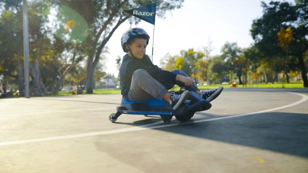 Razor Crazy Cart Shift - 12V Electric Drifting Go Kart for Kids - New High/Low Speed Switch and Simplified Drifting System - Image 6