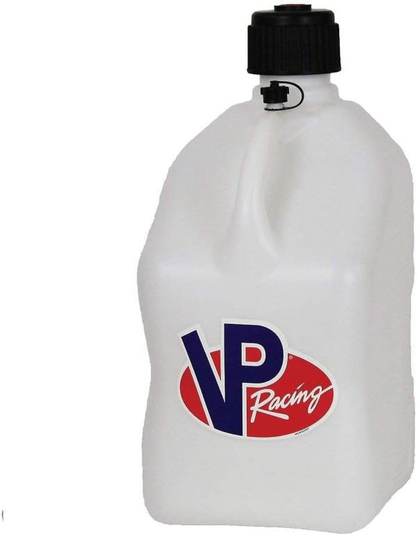 VP Racing Fuels Motorsport 5 Gallon Square Even-Density Plastic Utility Jug White 3 Pack. Features a Close-Trimmed Cap and Neck for Tighter Seal - Image 2
