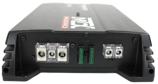 MTX 12" Dual Loaded Car Subwoofer w/Sub Box, Amplifier, & QPower Wiring Kit - Image 5