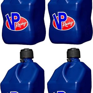 VP Racing Fuels 5 Gallon Square Motorsport Racing Liquid Utility Container Jug Blue 4 Pack
