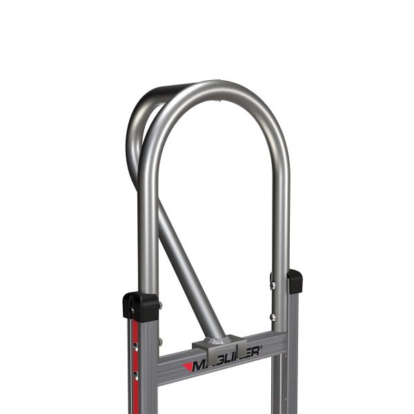 Magline HMK15AUA4 Aluminum Hand Truck, Vertical Loop Handle, Pneumatic Wheels, 500lbs Capacity - Image 3