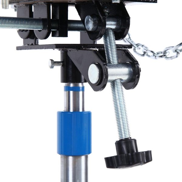 JSTUOKE 1660 Pounds Hydraulic Car Transmission Jack Vertical Lift with 360° Swivel Wheel Pedal ,Blue,33"-70"(0.75Ton) - Image 10