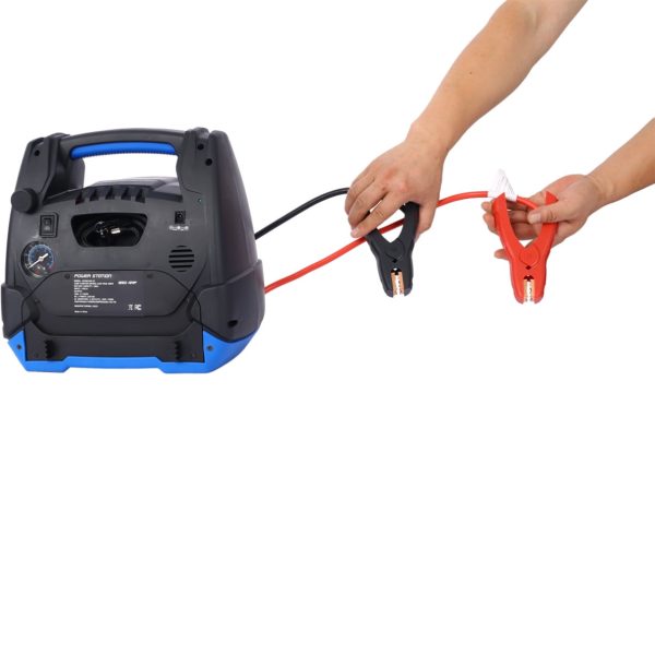 Battery Jump Starter, 1800 Amps Portable Power Station with Air Compressor/AC & USB Port/12V DC Power Ports for Gas Diesel Vehicles - Image 5