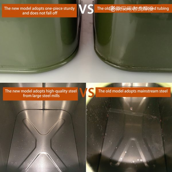 MoreChioce 20L Green Metal Jerry Can Store Container for Petrol Oil Water Alcohol - Image 5