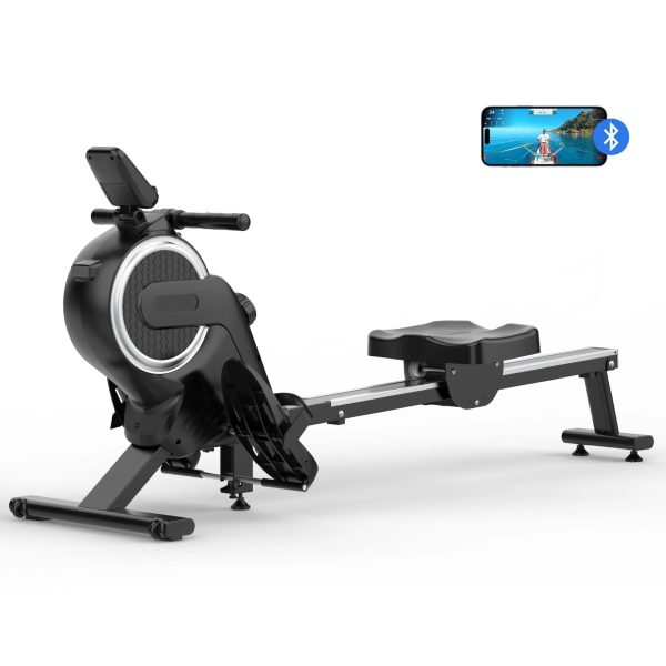 Rowing Machine, 16 Level Resistance Magnetic Rowing Machine Max 265lb Weight Capacity Row Machine Neche Resistance Magnetic with App Compatible Rower for Home Gym - Image 8