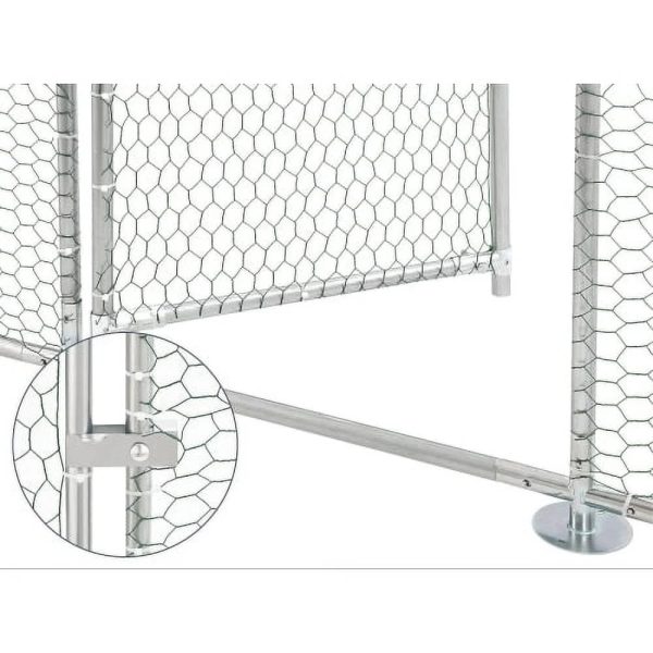 Large Metal Chicken Coop, Walk-in Chicken Run, Galvanized Wire Poultry Chicken Hen Pen Cage, Rabbits Duck Cages with Waterproof and Anti-Ultraviolet Cover for Outside(10' L x 6.6' W x 6.56' H) - Image 9