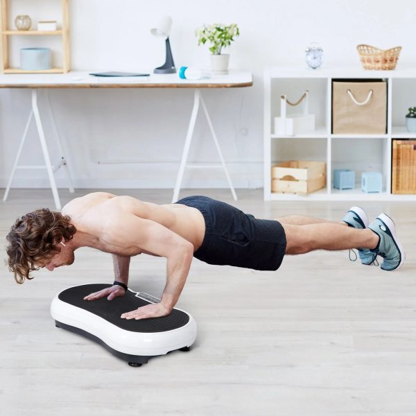 Vibration Plate Exercise Machine Training Equipment for Weight Loss Toning Whie - Image 5