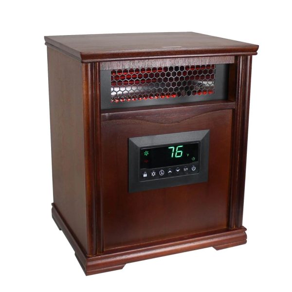 Lifesmart 1500W Electric Infrared Quartz Indoor Space Heater, (2 Pack) - Image 3