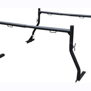 MaxxHaul 50241 Adjustable Steel Pick Up Truck Ladder Utility Racks-Pair, Black