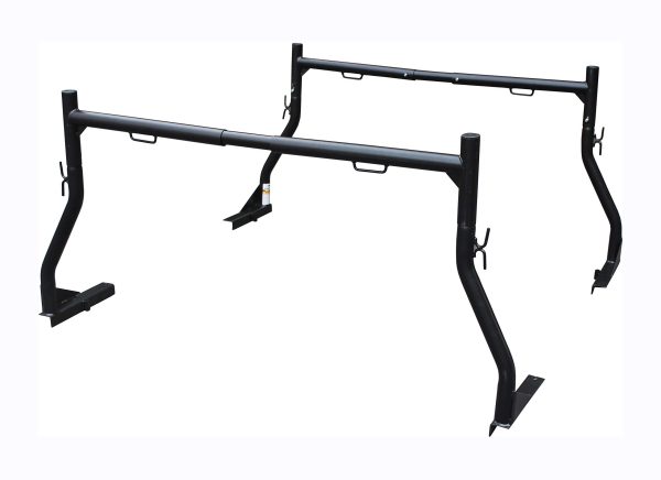 MaxxHaul 50241 Adjustable Steel Pick Up Truck Ladder Utility Racks-Pair, Black