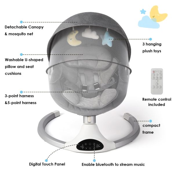 Infants Harness Bluetooth Support Lullabies - Image 2