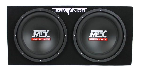 MTX TNE212D 12" 1200W Dual Loaded Car Subwoofers + Box + Planet 1500W Amp + Kit - Image 2