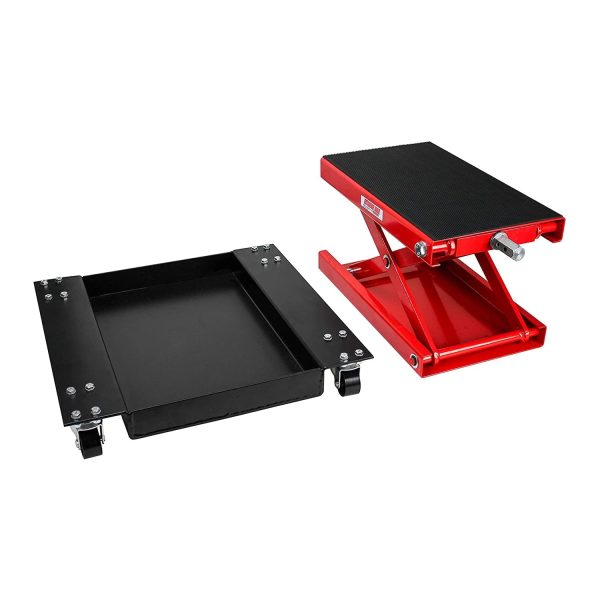 Extreme Max 5001.5059 Wide 1100 Pound Motorcycle Scissor Platform Lift Jack - Image 2