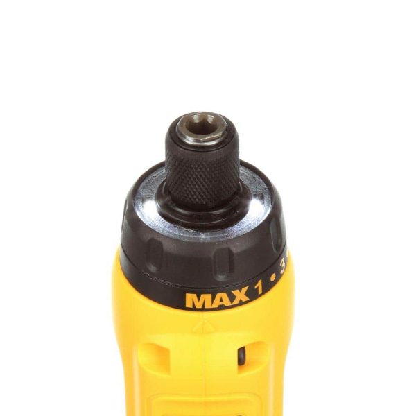 8V MAX Cordless Gyroscopic Screwdriver with Adjustable Handle, (2) 1.0Ah Batteries, Charger, and Bag DCF680N2 - Image 11
