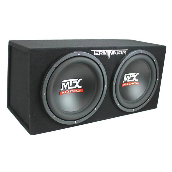MTX TNE212D 12" 1200W Dual Loaded Car Subwoofer and Boss 1100W Amplifier w/ Kit - Image 5