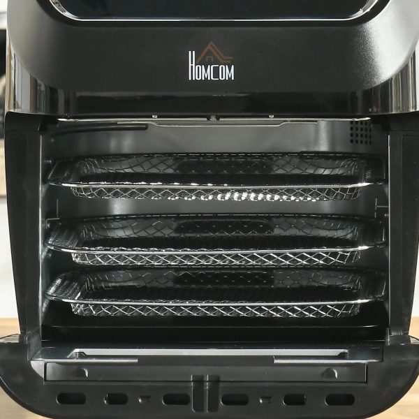 GVJMTKP 12 QT Air Fry Oven 8 In 1 Countertop Oven Combo with Air Fry Roast Broil Bake and Dehydrate 1700W with Accessories and LED Display Black - Image 9