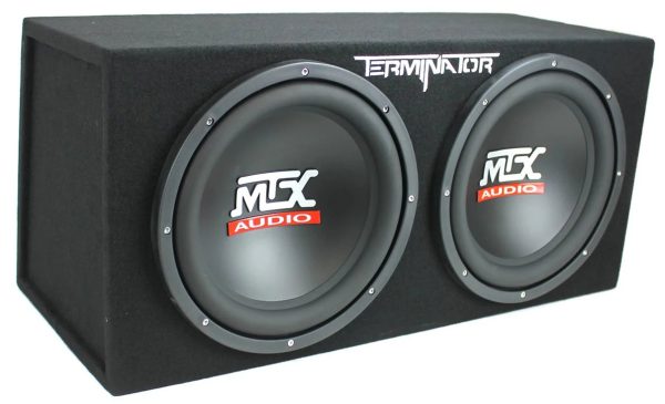 MTX TNE212D 12" 1200W Dual Loaded Car Subwoofers + Box + Planet 1500W Amp + Kit - Image 4