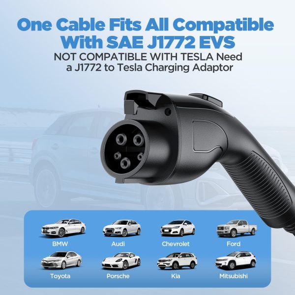 Famistar Level 1 & 2 EV Charger, 25 ft Adj. 8-32A 100-240V Portable Electric Car Fast Charger, Plug-in Electric Vehicle Charger Staion for J1772 EVS Green - Image 6