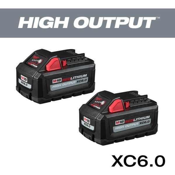 M18 18-Volt Lithium-Ion 175-Watt Powered Compact Inverter for M18 Batteries with (2) M18 HIGH OUTPUT 6.0 Ah Batteries 2846-20-48-11-1862 - Image 2