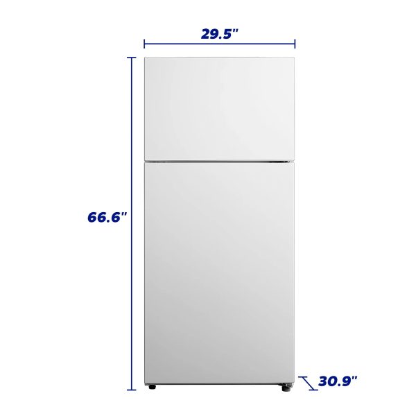 Element Electronics 18.0 cu. ft. Top Freezer Refrigerator - White, ENERGY STAR (ERT18CSCW) - Image 4