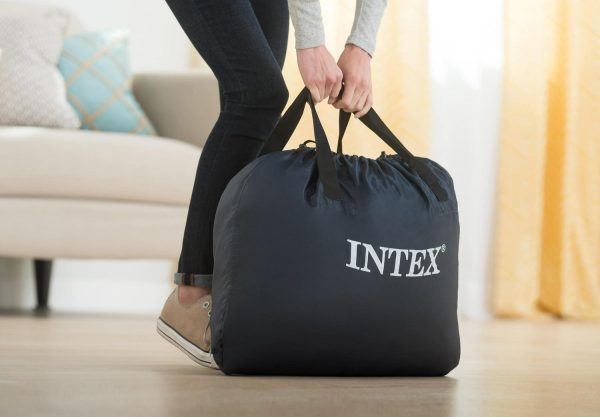 Intex Durabeam Headboard 18 Queen Air Mattress with Built-in Pump - Image 5