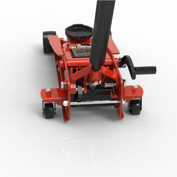 Big Red T83014 Torin Pro Series Hydraulic Floor Jack with Single Quick Lift Piston Pump and Foot Pedal, 3.5 Ton (7,000 lb) Capacity, Red - Image 2