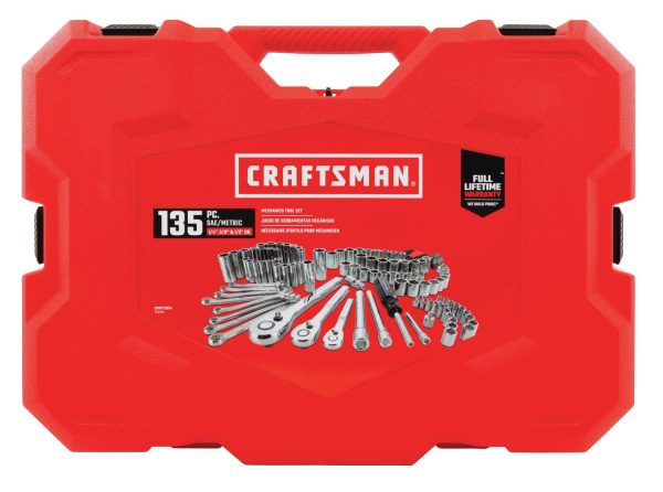CRAFTSMAN Mechanics Tool Set, SAE / Metric, 135-Piece (CMMT12024)… - Image 3